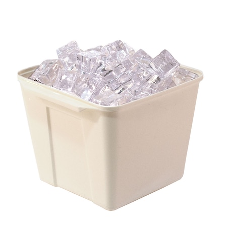 Hapco-Elmar Essential 3 Qt. Square Ice Bucket With Handles, Vanilla, PK 36 R2100VAN